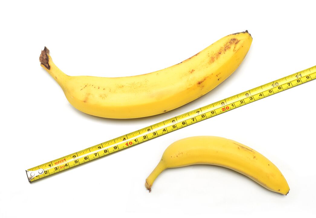 Antes y después de los métodos para agrandar el pene.